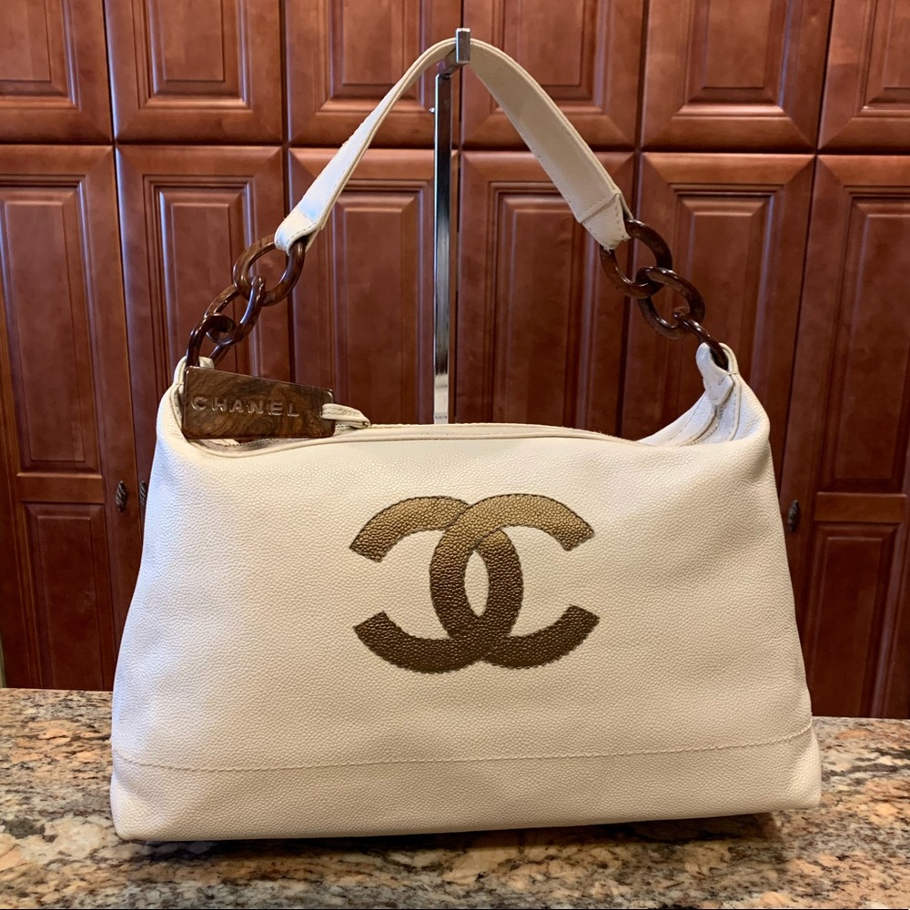 Authentic Chanel CC Caviar Leather